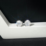 GL Classic Solitaire  Moissanite Earrings