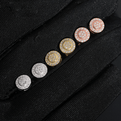 GL Hip Hop 925 Sterling Silver VVS Moissanite Diamond Stud Earrings