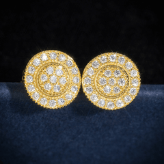 GL Hip Hop 925 Sterling Silver VVS Moissanite Diamond Stud Earrings