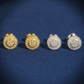 GL Hip Hop 925 Sterling Silver VVS Moissanite Diamond Stud Earrings