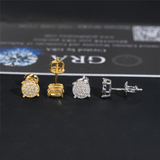 GL 925 Sterling Silver VVS Moissanite Stud Earrings