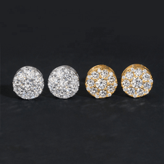 GL Hip Hop Fashion Jewelry VVS Moissanite Diamond Earrings