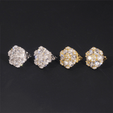 GL Hiphop Jewelry 925 Sterling Silver VVS Round Cut Moissanite Stud Earring