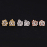 GL Fashion Style VVS Round Moissanite Earrings