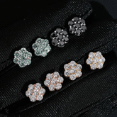 GL Hip Hop Earrings 925 Sterling Silver Moissanite Stud Earrings