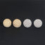 10.2MM Round Micro Pave VVS Moissanite Stud Earrings