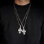 S925 Silver Micro Pave VVS Moissanite Cross Pendant