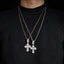 Baguette Iced Out VVS Moissanite Cross Pendant