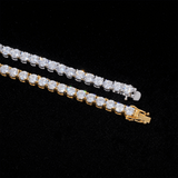 GL 6MM 5A+ Diamond Tennis Chain 14K Gold Plated