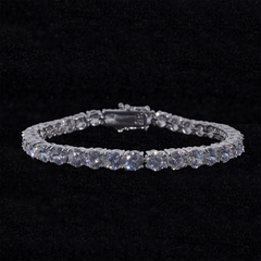 GL3MM 4MM 6MM 5A+ Diamond Tennis Chain 14K Gold Plated