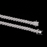 GL 8mm 5A+ Diamond lced Men's Hip Hop Jewelry Rope Chain