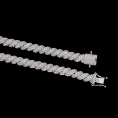 GL 8mm 5A+ Diamond lced Men's Hip Hop Jewelry Rope Chain