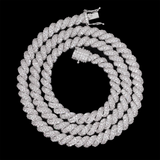 GL 8mm 5A+ Diamond lced Men's Hip Hop Jewelry Rope Chain