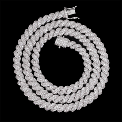 GL 8mm 5A+ Diamond lced Men's Hip Hop Jewelry Rope Chain