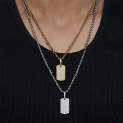 GL Iced Out Hip Hop Nameplate pendant