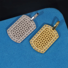 GL Iced Out Hip Hop Nameplate pendant