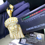 GL Ice Out Moissaite Oversized Jesus Pendant