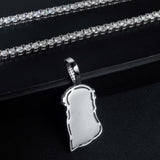 GL Silver VVS Moissanite Iced Out Jesus Pendant