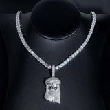 GL Silver VVS Moissanite Iced Out Jesus Pendant