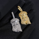 GL Silver VVS Moissanite Iced Out Jesus Pendant