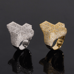 GL Ankh Baguette Moissanite Luxury Iced Out Ring