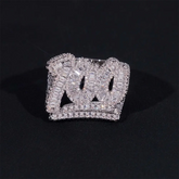 GL Iced Out Prong Setting Baguette Moissanite Rings