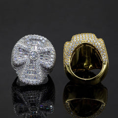 GL New Personalized Cross Moissanite 925 Silver Hip Hop Men's Ring