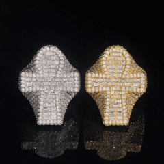 GL Ankh Baguette Moissanite Luxury Iced Out Ring