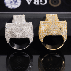 GL Ankh Baguette Moissanite Luxury Iced Out Ring