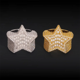 GL Hip Hop Star Boys Ring S925 Silver Moissanite Full Set With Personalized Trendy Ring