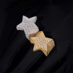 GL Hip Hop Star Boys Ring S925 Silver Moissanite Full Set With Personalized Trendy Ring