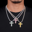 Micro Flooded S925 Silver VVS Moissanite Cross Pendant