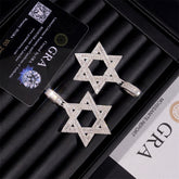GL Lucky Star of David Moissanite Diamond Pendant
