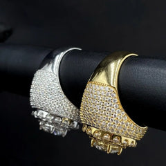 GL Iced Out VVS Moissanite Hip Hop Ring Men