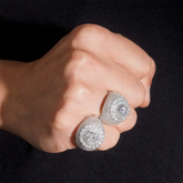 GL Iced Out VVS Moissanite Hip Hop Ring Men