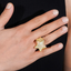 GL Star Shape Baguette VVS Moissanite Ring