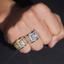GL Hip Hop Fine Jewelry 925 Sterling Silver VVS Moissanite Diamond Ring