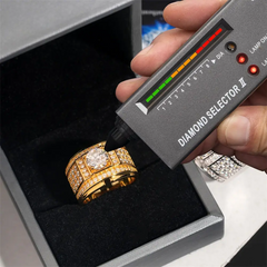 GL Hip Hop Fine Jewelry 925 Sterling Silver VVS Moissanite Diamond Ring