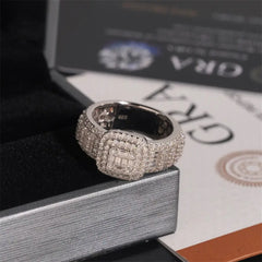 GL Hip Hop Jewelry VVS Moissanite Diamond Men Ring