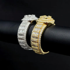 GL Hip Hop Jewelry VVS Moissanite Diamond Men Ring