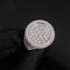 GL Hip Hop Fine Jewelry 925 Sterling Silver VVS Moissanite Diamond Ring