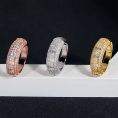 GL Ice Out square Moissanite Diamond Ring