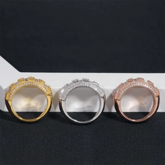 GL Ice Out square Moissanite Diamond Ring