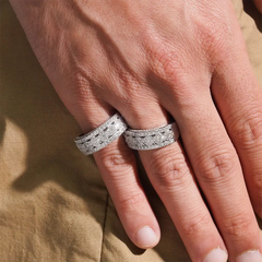 GL Iced Out Round cut Eternity Band Moissanite Ring