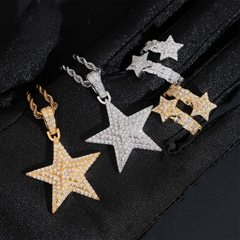 GL Star Shape Adjustable Open Band Ring