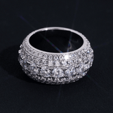 GL Full Round Cut 5A+ Diamond Men's Hip Hop Wedding Ring