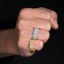 GL Cuban link Punk Style Moissanite Ring