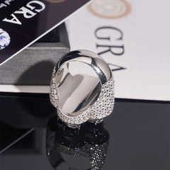 GL Pear Cut Four Leaf Clover Moissanite Diamond Ring