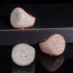 GL Round Cut Full Eternity Band Moissanite Ring