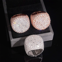 GL Round Cut Full Eternity Band Moissanite Ring